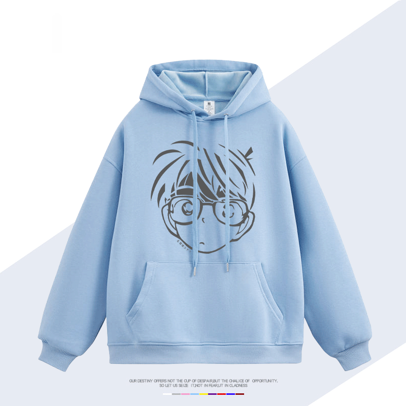 名偵探柯南 聯名衛衣2025秋冬新款 親子情侶裝連帽衛衣