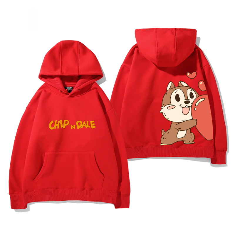 奇奇和蒂蒂新款 親子情侶男女款連帽衛衣-CASEZONE