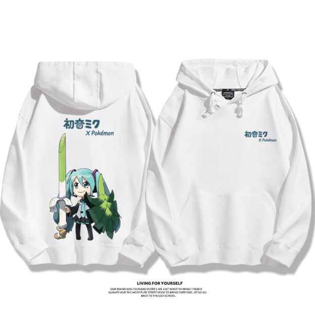 初音未來新款 親子情侶男女款連帽衛衣-CASEZONE