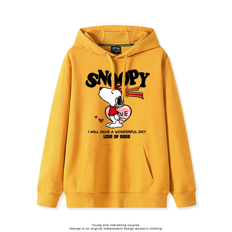 史努比 聯名衛衣2025秋冬新款親子情侶裝連帽衛衣