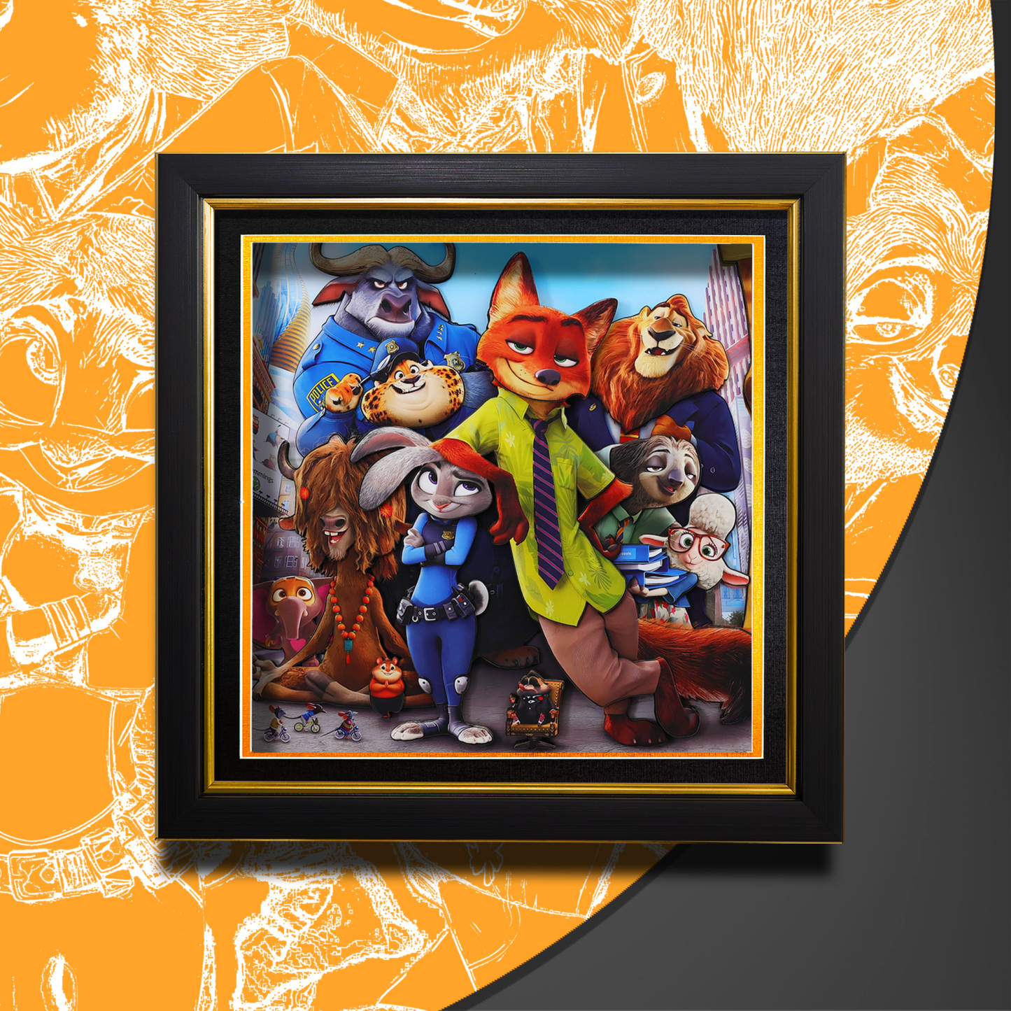 瘋狂動物城 3D立體畫-CASEZONE