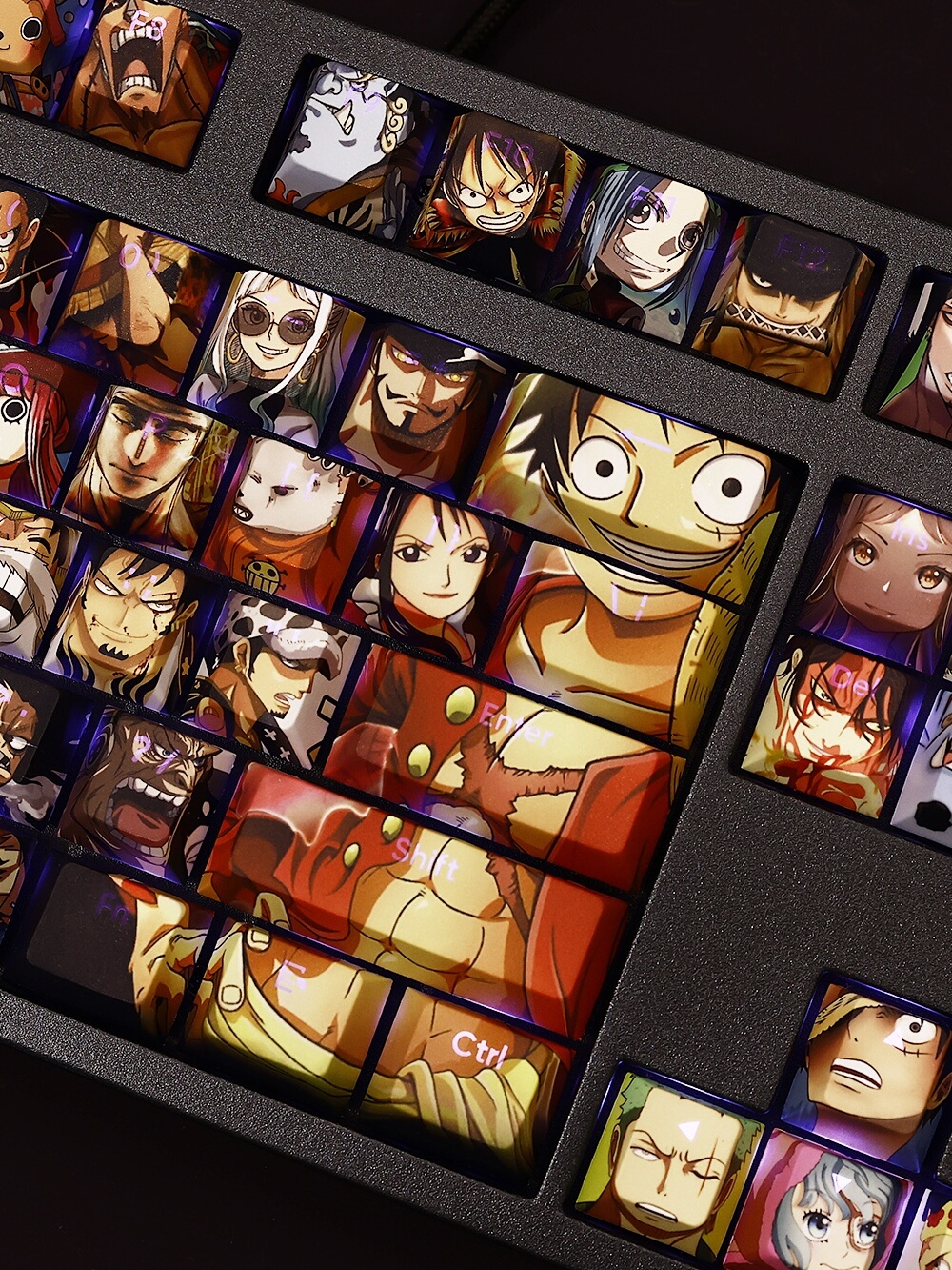 海賊王透光RGB108鍵標準配列衛星軸鍵帽-CASEZONE