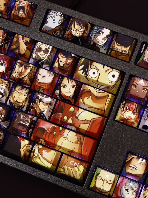 海賊王透光RGB108鍵標準配列衛星軸鍵帽-CASEZONE