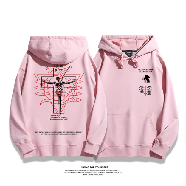新世紀福音戰士新款 親子情侶男女款連帽衛衣-CASEZONE