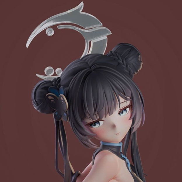 蔚藍檔案 龍華妃咲 旗袍 跪姿-CASEZONE