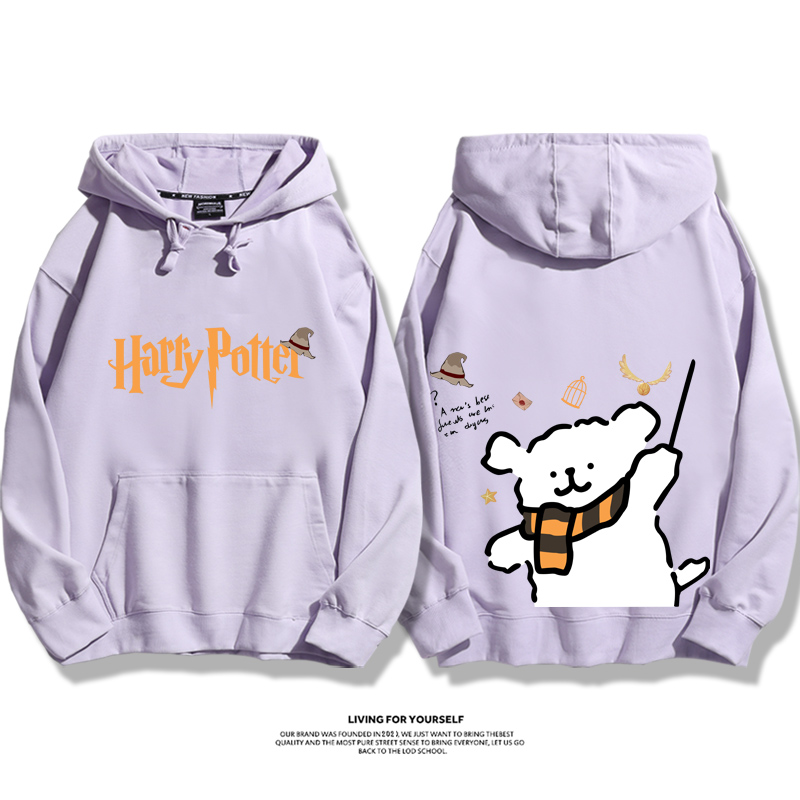 線條小狗 X 哈利波特聯名 親子情侶男女款連帽衛衣-ZUIHANG SHOP
