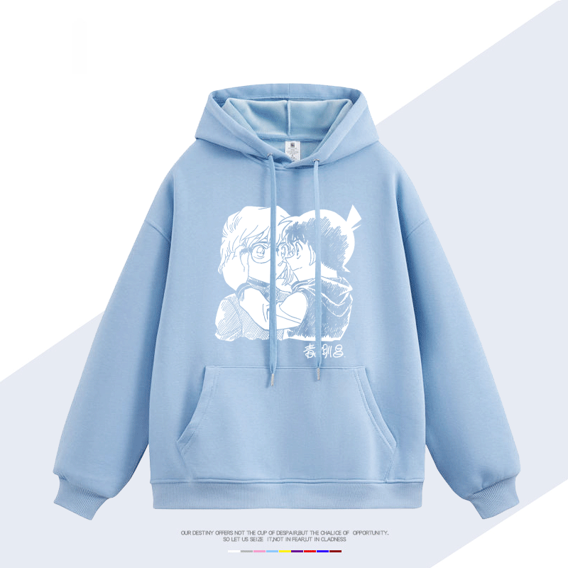 名偵探柯南 聯名衛衣2025秋冬新款 親子情侶裝連帽衛衣