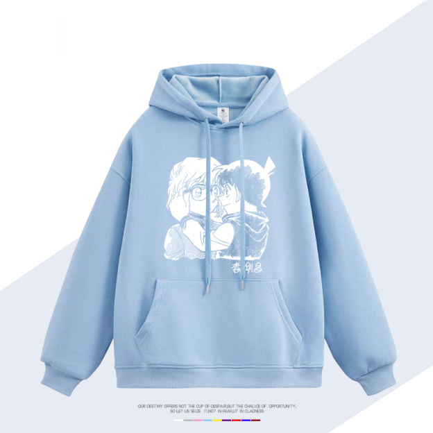 名偵探柯南 聯名衛衣2025秋冬新款 親子情侶裝連帽衛衣