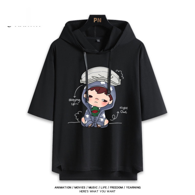 Hirono小野 連帽短袖T恤-CASEZONE