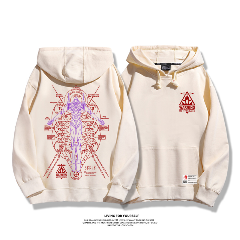 新世紀福音戰士新款 親子情侶男女款連帽衛衣-CASEZONE