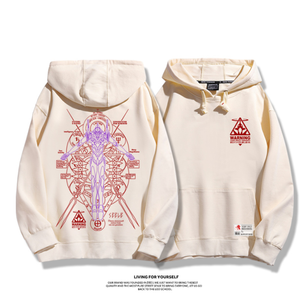 新世紀福音戰士新款 親子情侶男女款連帽衛衣-CASEZONE