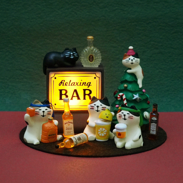 日式酒吧貓咪LED小夜燈｜辦公室/咖啡店氛圍燈｜創意擺件禮物-CASEZONE