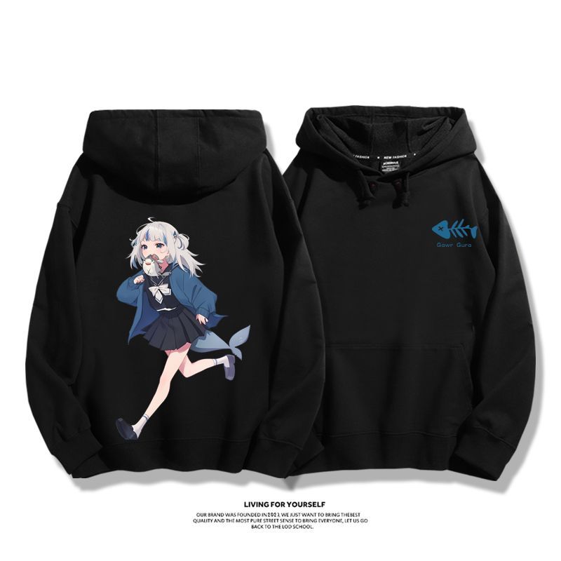 Gawr Gura 2025秋冬新款 親子情侶男女連帽衛衣-ZUIHANG SHOP