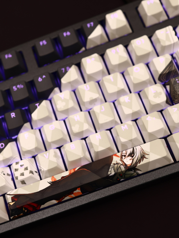 阿蕾奇諾透光RGB108鍵標準配列衛星軸鍵帽-CASEZONE