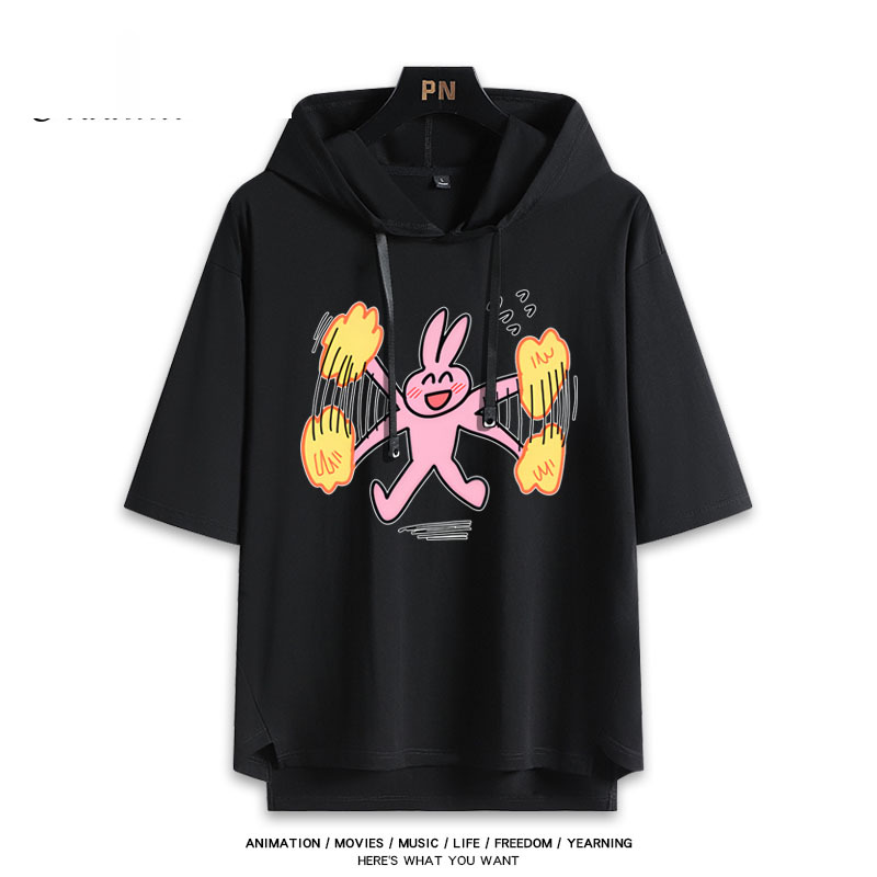 粉紅兔子My Friend Rabbit 連帽短袖T恤