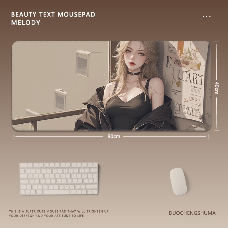 動漫美女 主題桌墊 布質滑鼠墊-CASEZONE