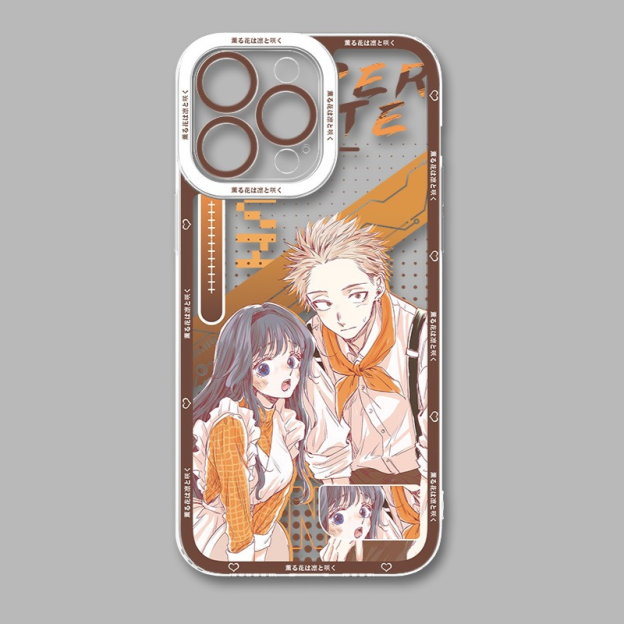 薰香花朵凜然綻放天使眼透明防摔軟殼-CASEZONE