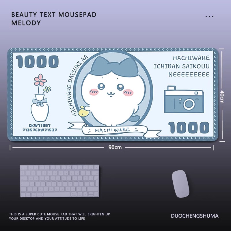 Chiikawa 主題桌墊 布質滑鼠墊-CASEZONE