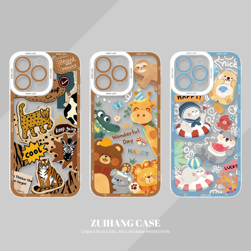 動物園天使眼透明防摔軟殼-CASEZONE