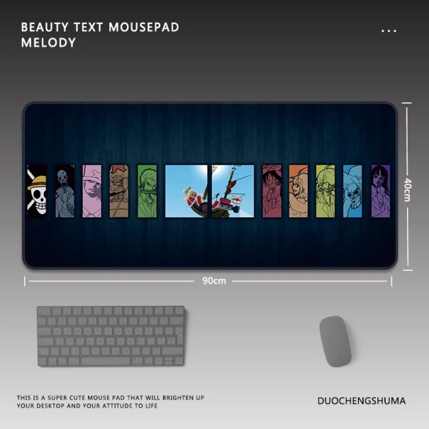 海賊王 主題桌墊 布質滑鼠墊-CASEZONE