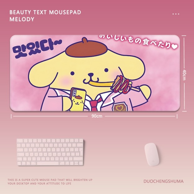 草莓熊 主題桌墊 布質滑鼠墊-CASEZONE