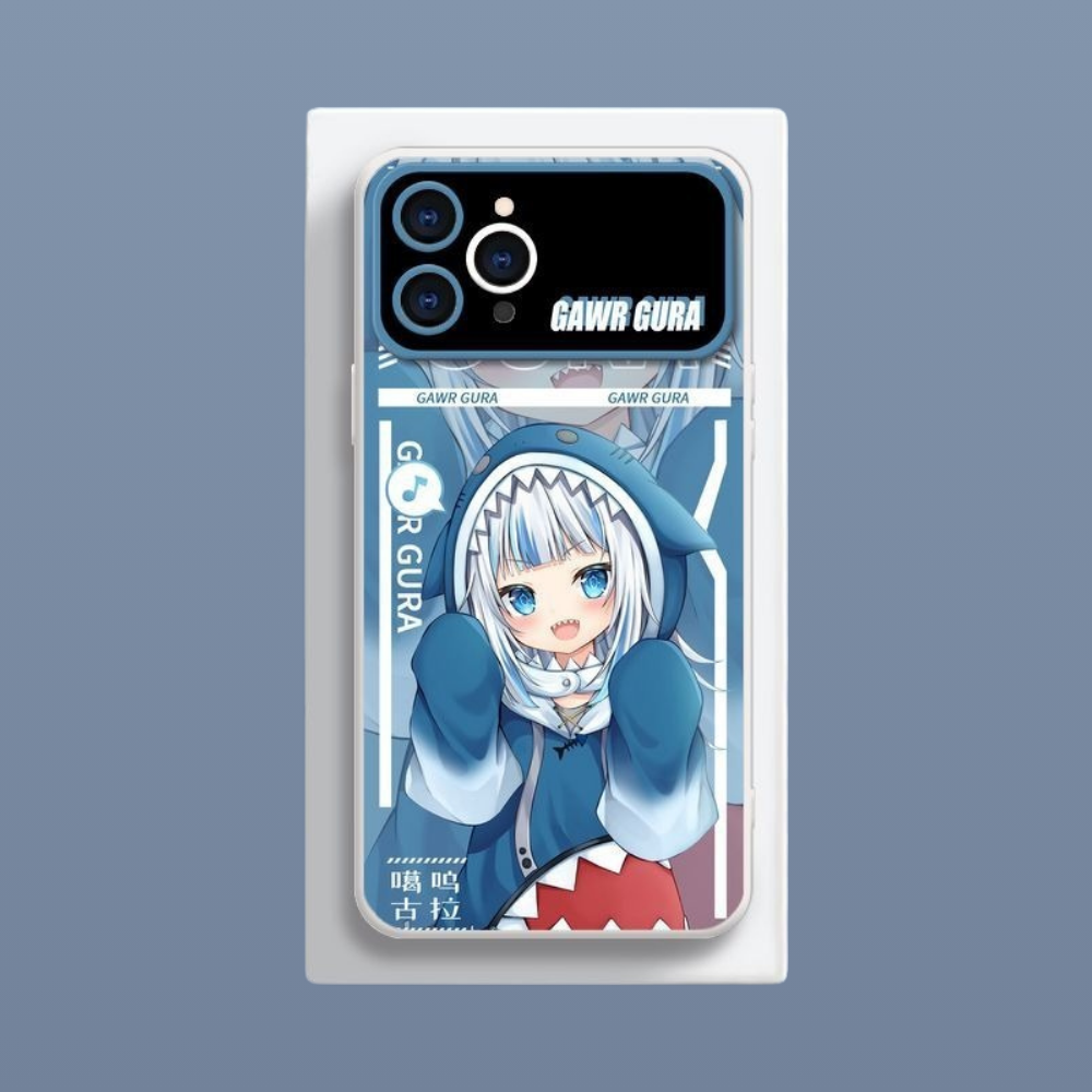 Gawr Gura液態大視窗全包矽膠防摔軟殼-CASEZONE