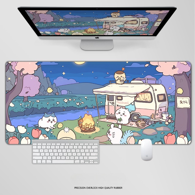 Chiikawa 主題桌墊 布質滑鼠墊-CASEZONE