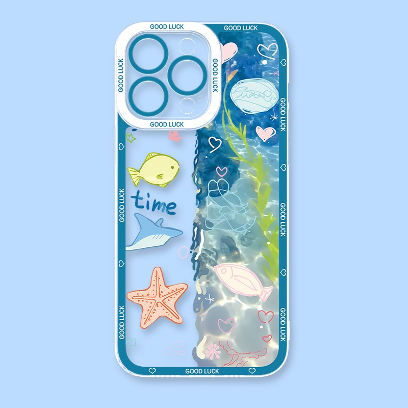 海洋生物天使眼透明防摔軟殼-CASEZONE