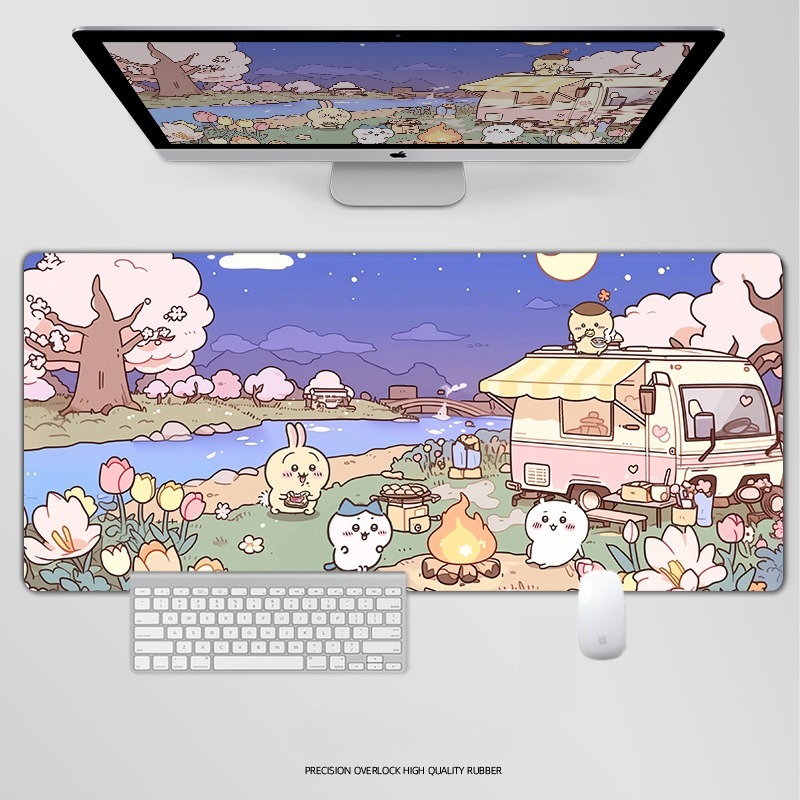 Chiikawa 主題桌墊 布質滑鼠墊-CASEZONE