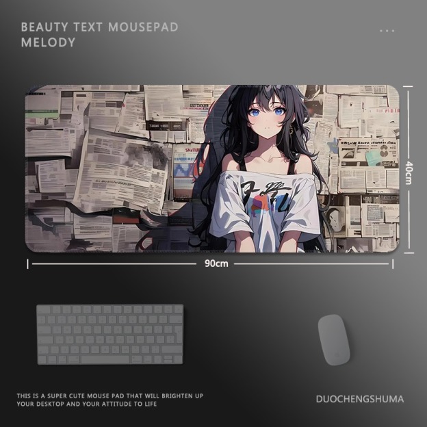 二次元報紙 主題桌墊 布質滑鼠墊-CASEZONE