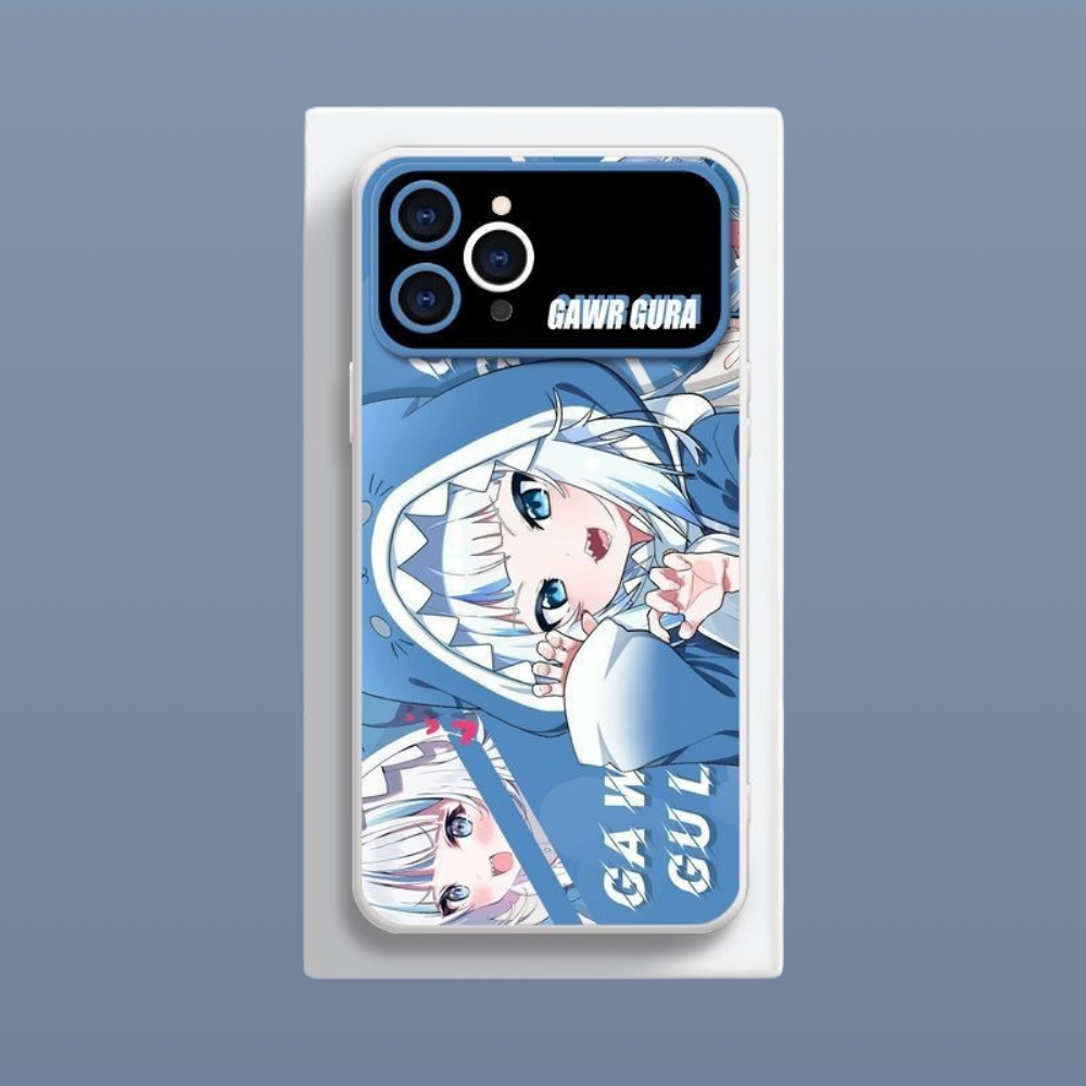 Gawr Gura液態大視窗全包矽膠防摔軟殼-CASEZONE