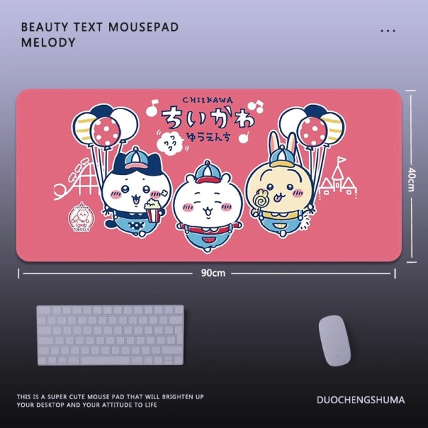 Chiikawa 主題桌墊 布質滑鼠墊-CASEZONE