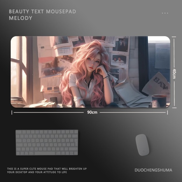 二次元報紙 主題桌墊 布質滑鼠墊-CASEZONE