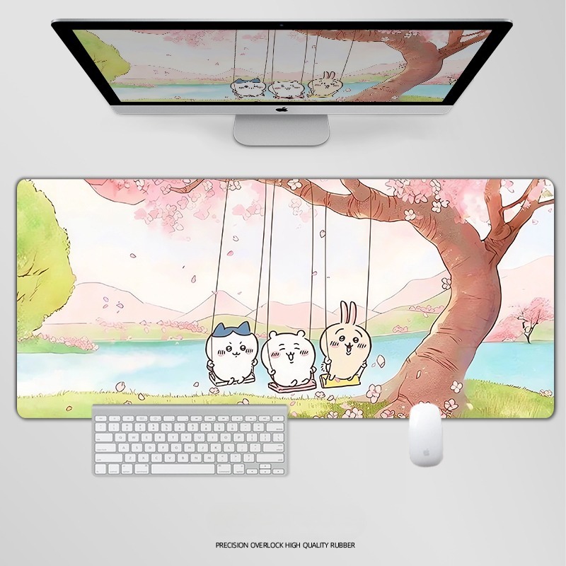 Chiikawa 主題桌墊 布質滑鼠墊-CASEZONE