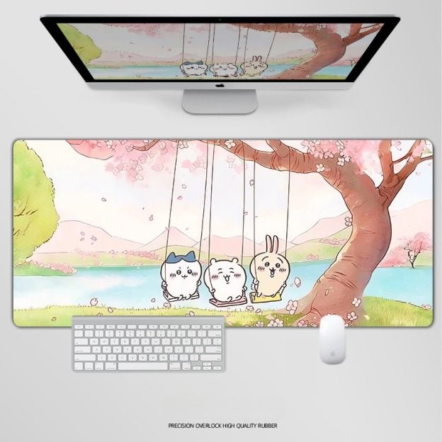 Chiikawa 主題桌墊 布質滑鼠墊-CASEZONE