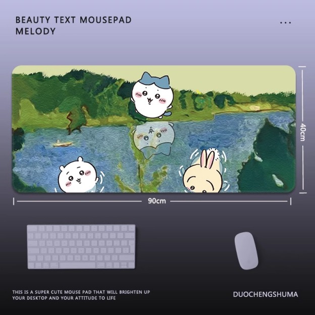 Chiikawa 主題桌墊 布質滑鼠墊-CASEZONE