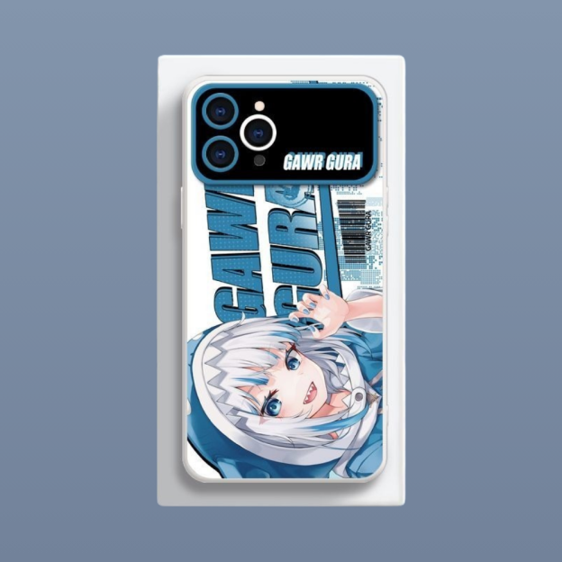 Gawr Gura液態大視窗全包矽膠防摔軟殼-CASEZONE