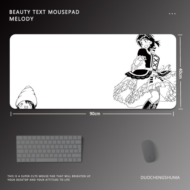 黑白動漫 主題桌墊 布質滑鼠墊-CASEZONE