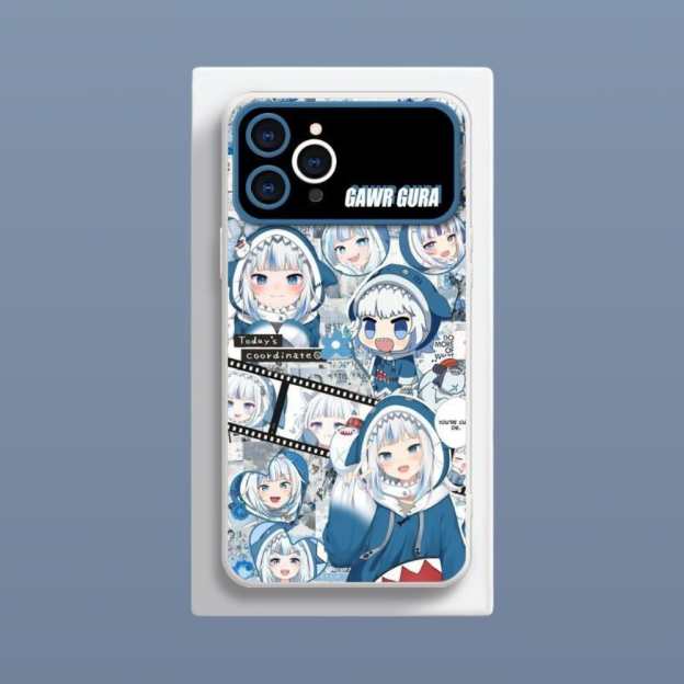 Gawr Gura液態大視窗全包矽膠防摔軟殼-CASEZONE