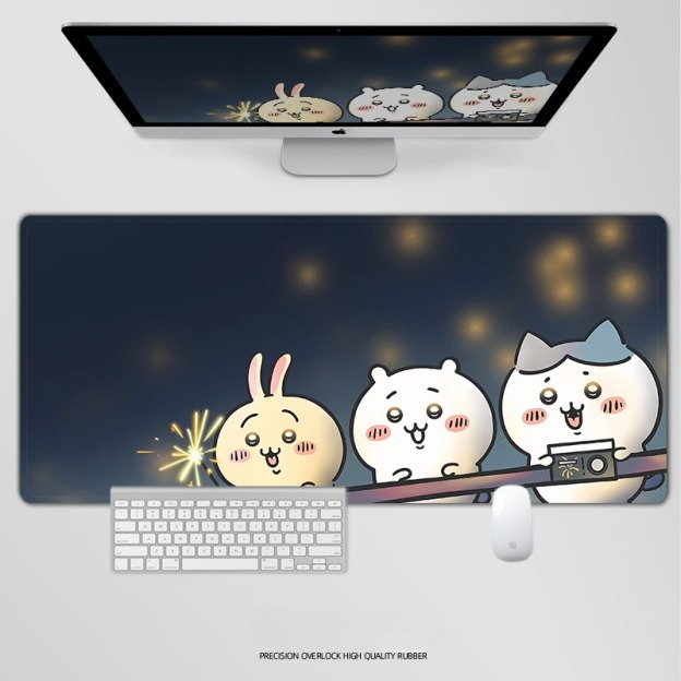 Chiikawa 主題桌墊 布質滑鼠墊-CASEZONE