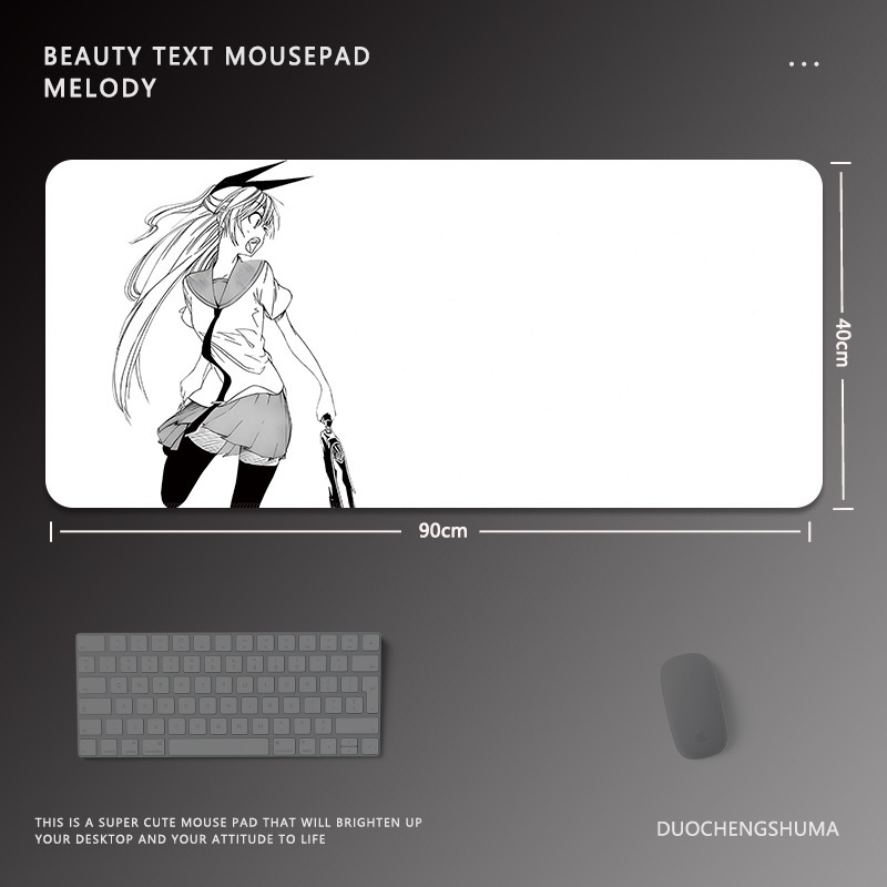黑白動漫 主題桌墊 布質滑鼠墊-CASEZONE