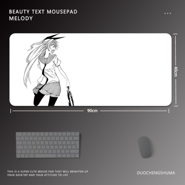 黑白動漫 主題桌墊 布質滑鼠墊-CASEZONE