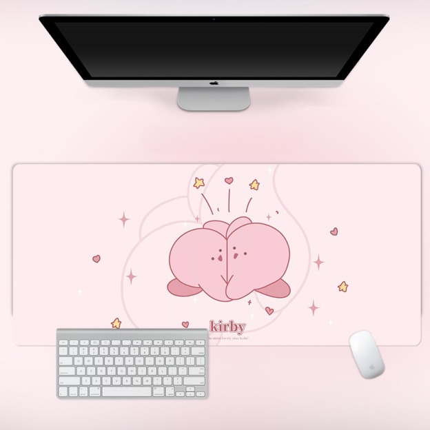 星之卡比 主題桌墊 布質滑鼠墊-CASEZONE