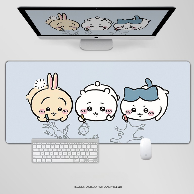 Chiikawa 主題桌墊 布質滑鼠墊-CASEZONE