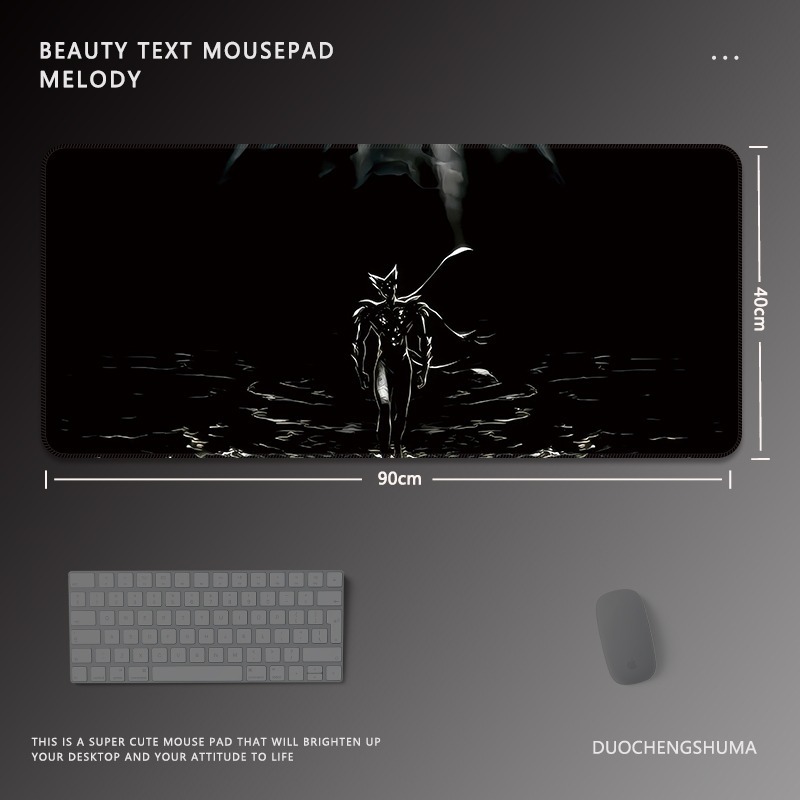 黑色動漫女孩 主題桌墊 布質滑鼠墊-CASEZONE