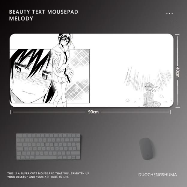 黑白動漫 主題桌墊 布質滑鼠墊-CASEZONE