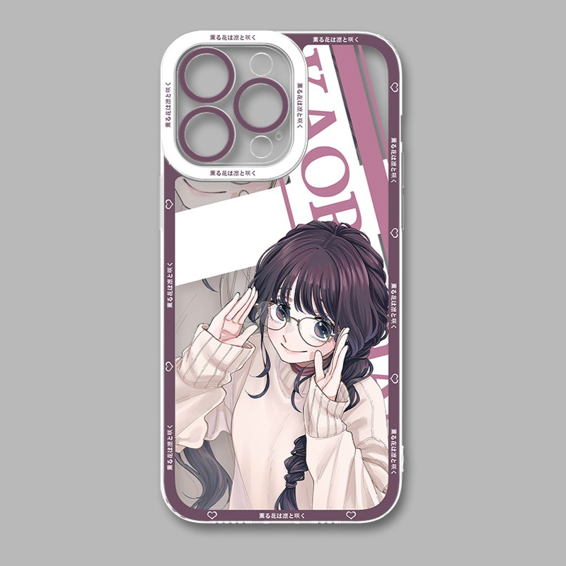 薰香花朵凜然綻放天使眼透明防摔軟殼-CASEZONE