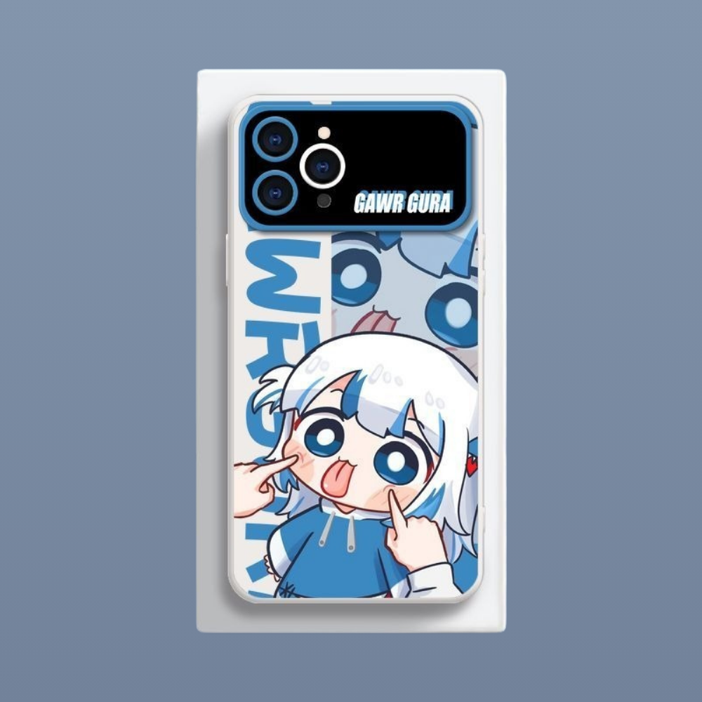 Gawr Gura液態大視窗全包矽膠防摔軟殼-CASEZONE