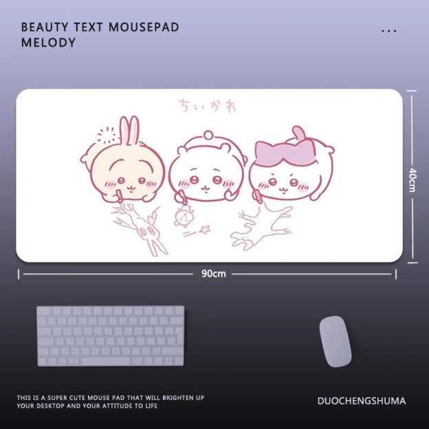 Chiikawa 主題桌墊 布質滑鼠墊-CASEZONE