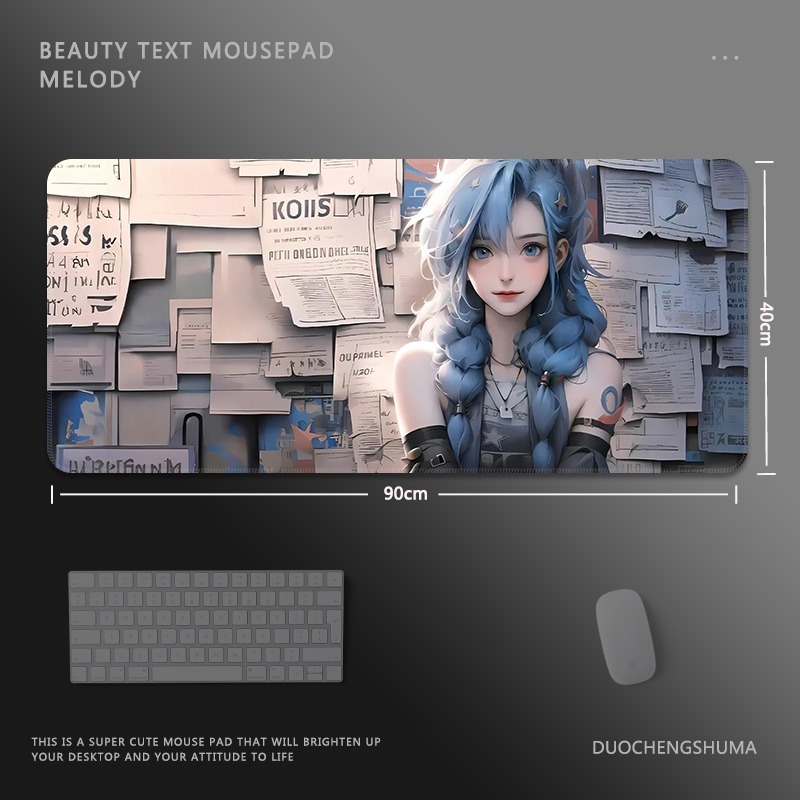 二次元報紙 主題桌墊 布質滑鼠墊-CASEZONE